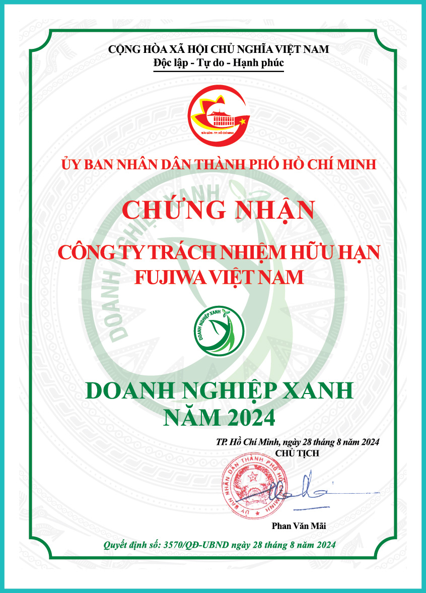 Fujiwa - Giay chung nhan